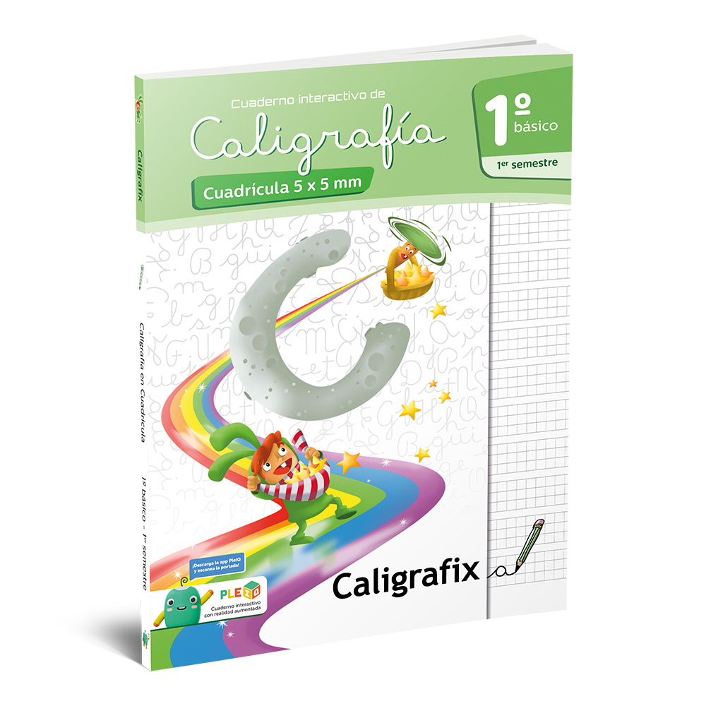 Rechazo Sequía Fabricación Caligrafía cuadrícula 5 x5 mm 1° básico 1er semestre Caligrafix PLEIQ –  Librería Icaros